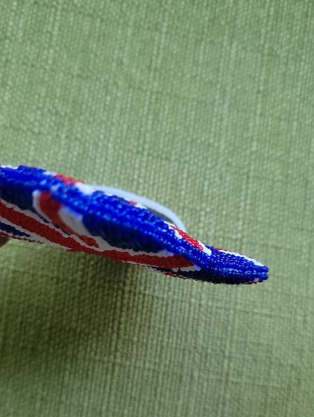 Stanley Beaded Union Jack Wristlet in Blue, Red & White